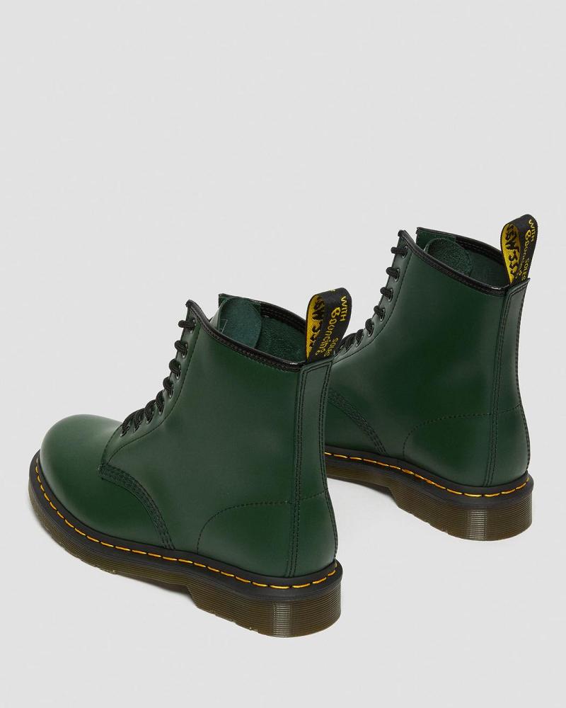 Dr Martens 1460 Smooth Leren Veterlaarzen Heren Groen | NL 277CTV